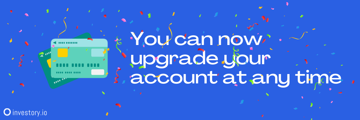 Upgrade your Investor account